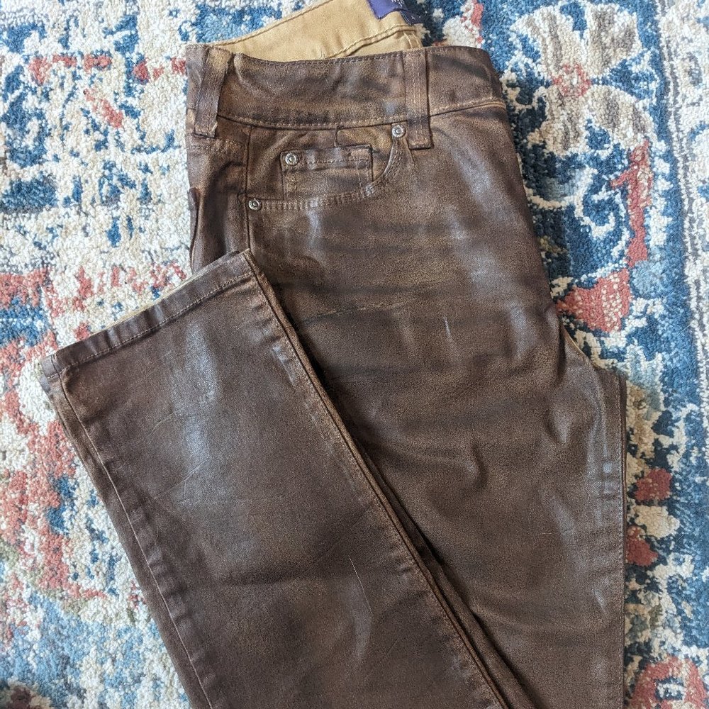 NYDJ Not Your Daughters Jeans Skinny Brown Pants